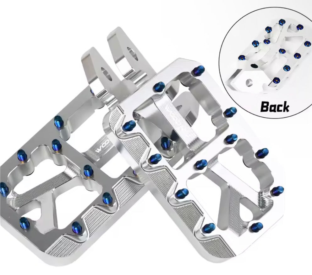 Surron lbx pegs with titanium bolts