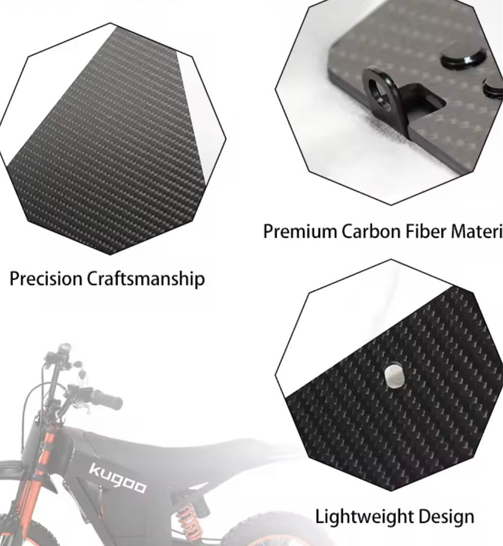 Carbon fiber Tuttio/ kugoo side panels (comes with titanium bolts needed for it)