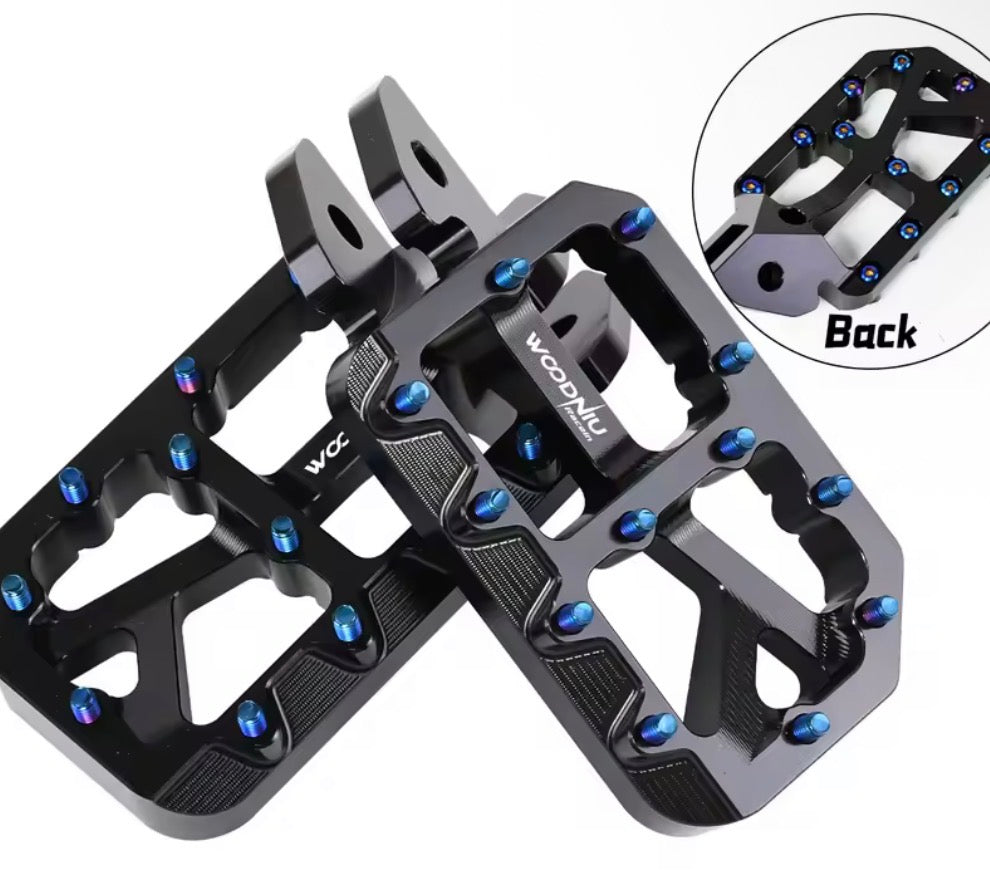 Surron lbx pegs with titanium bolts